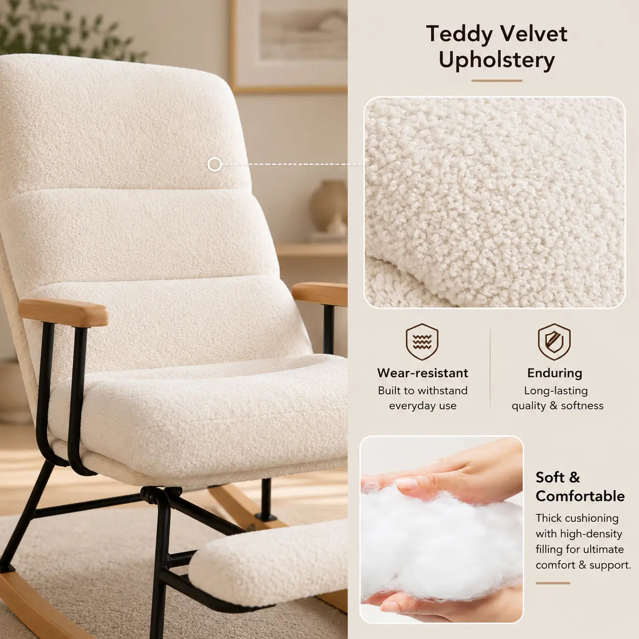 The ALMA Reclining Rocking Chair
