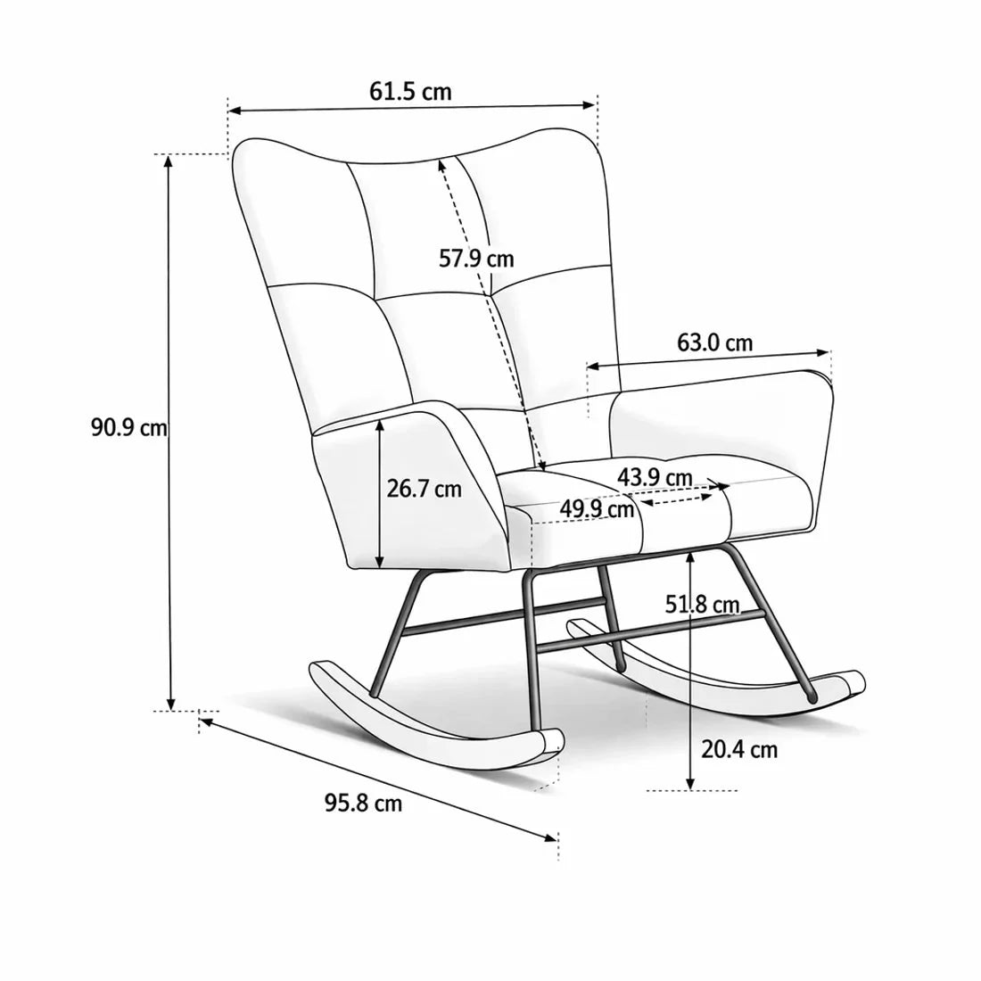 The Talia Nursing Rocking Chair