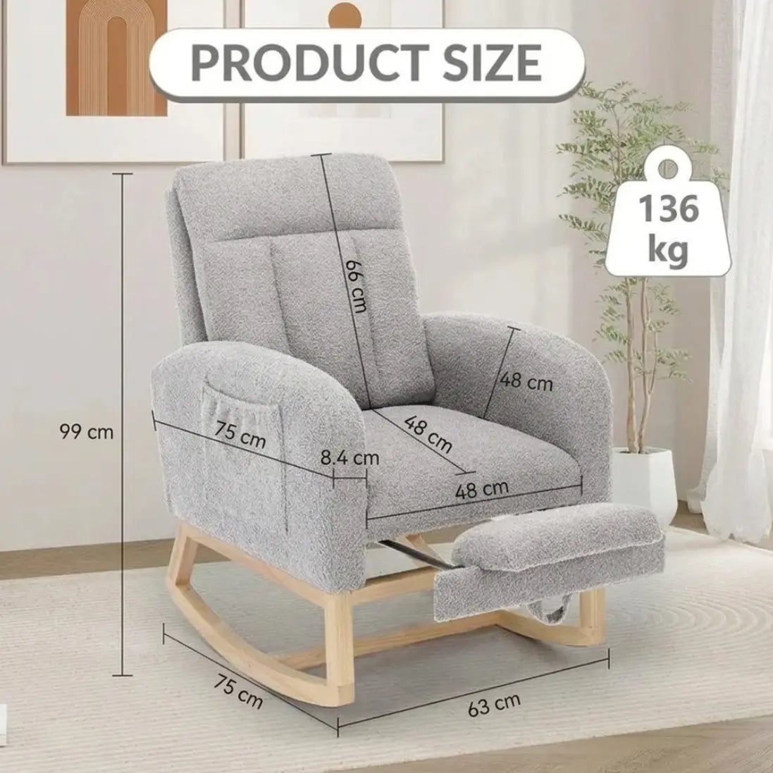 The Luna Nursing Rocking Chair