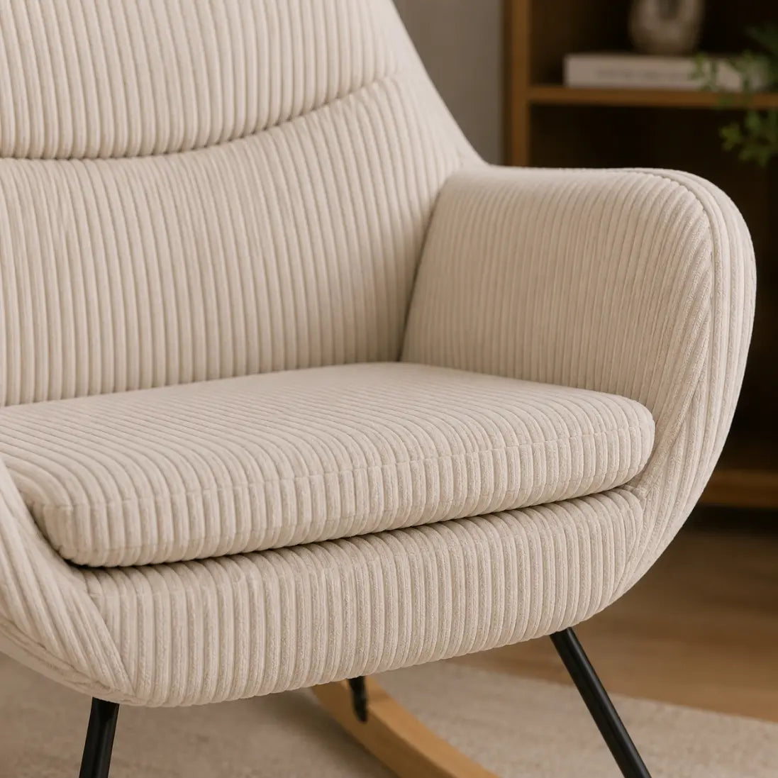 The EMMA Upholstered Rocking Chair
