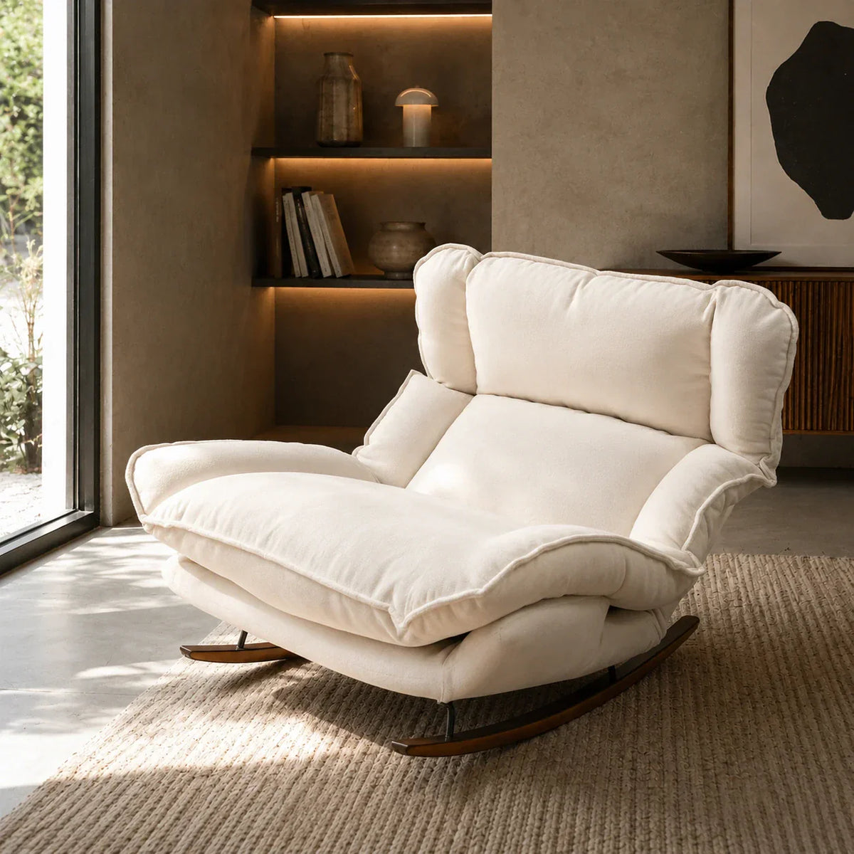 Signature white rocking chair Image