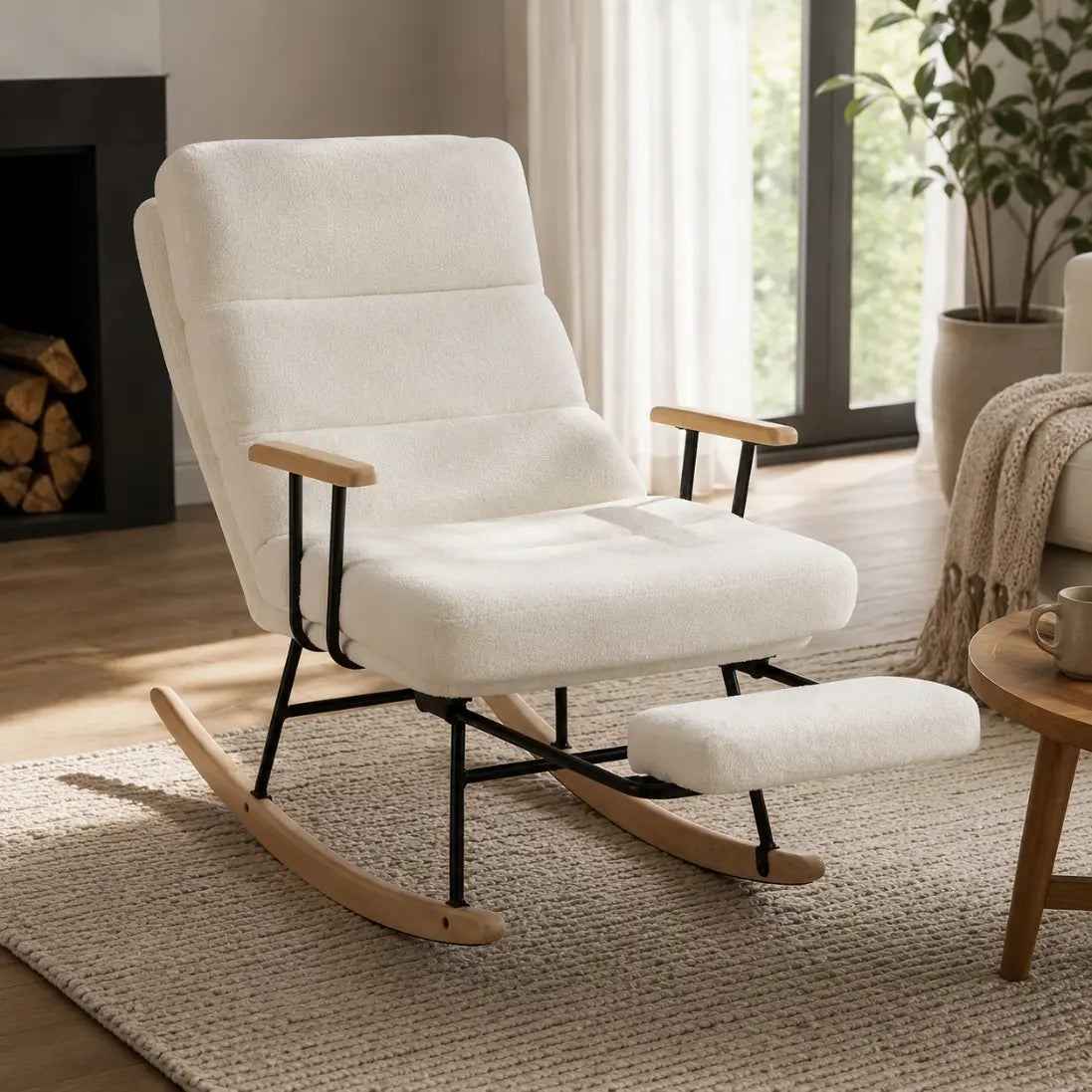 Rocking Chair with Footstool