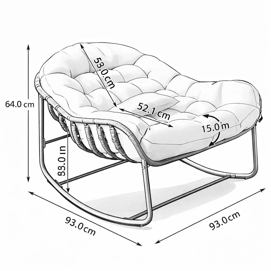 The Sage Oversized Rocking Chair