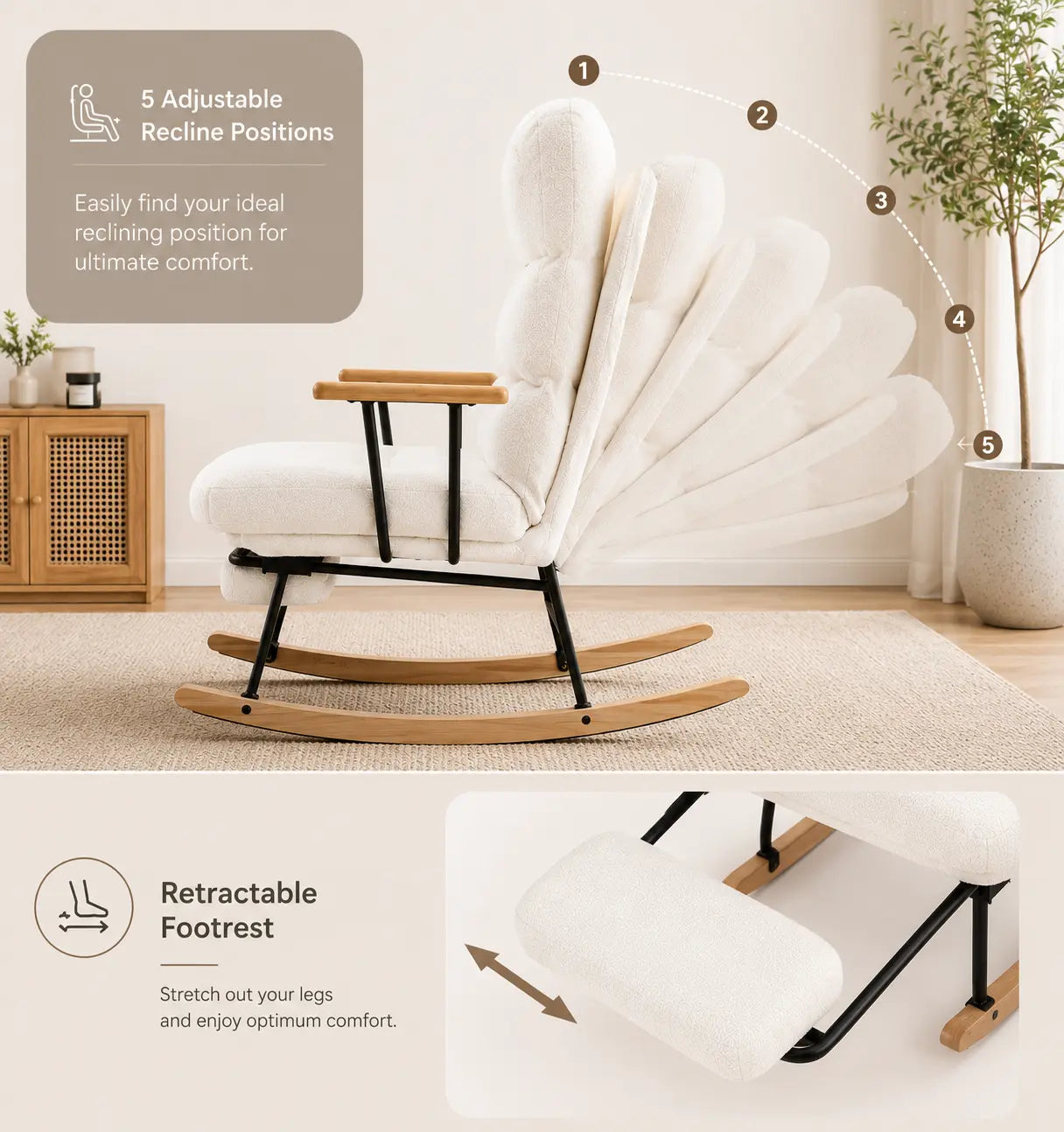 The ALMA Reclining Rocking Chair