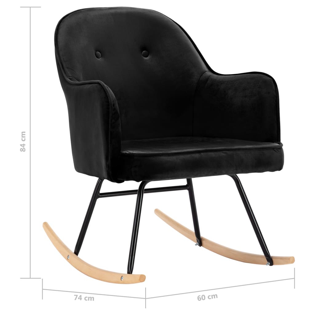 The EMMA Upholstered Rocking Chair