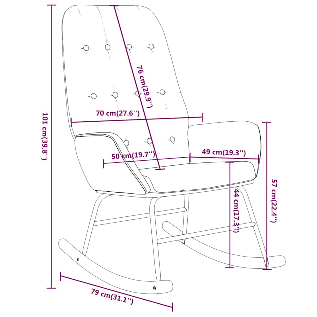 The ARIA Nursing Rocking Chair