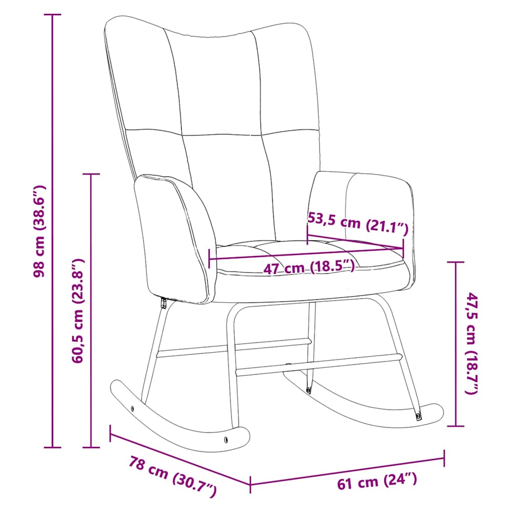 The LUCILE Nursing Rocking Chair