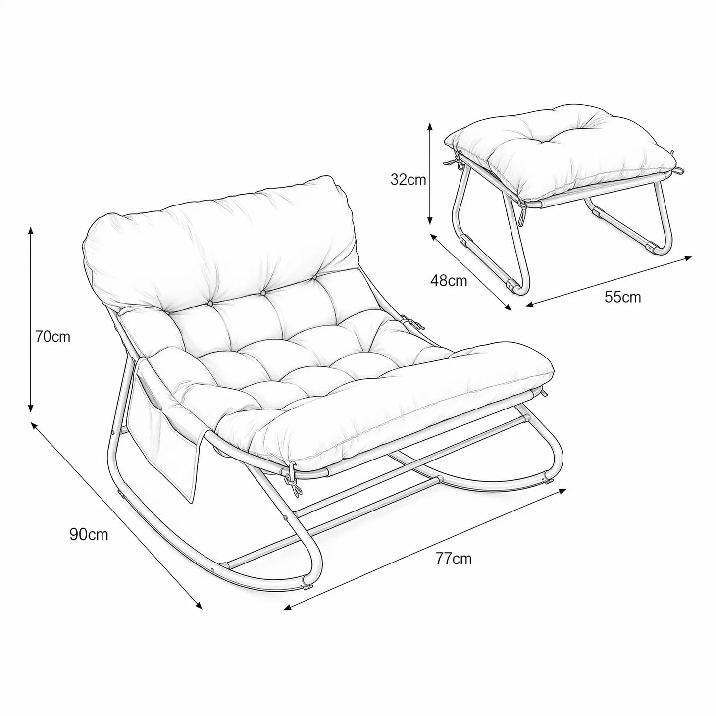 The Haven Outdoor Rocking Chair