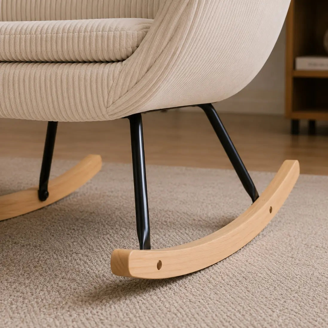 The EMMA Upholstered Rocking Chair