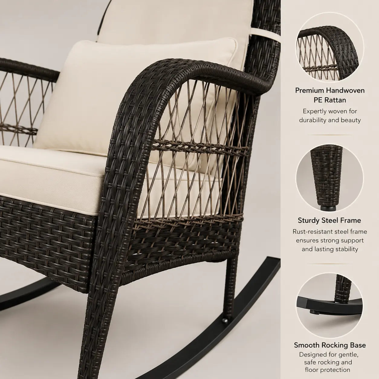 The LIAM Outdoor Rocking Chair