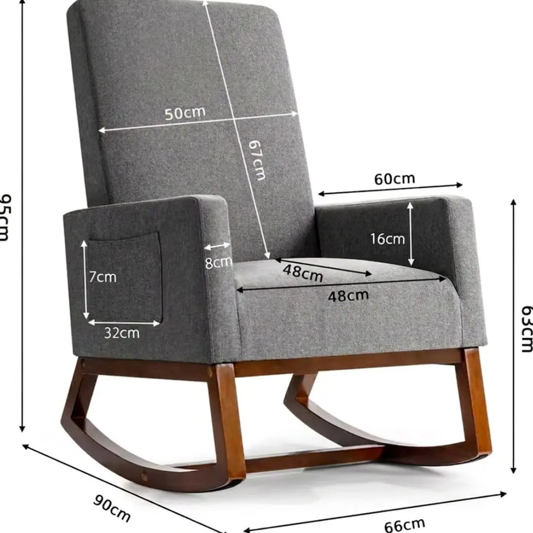 The Sienna Wooden Rocking Chair