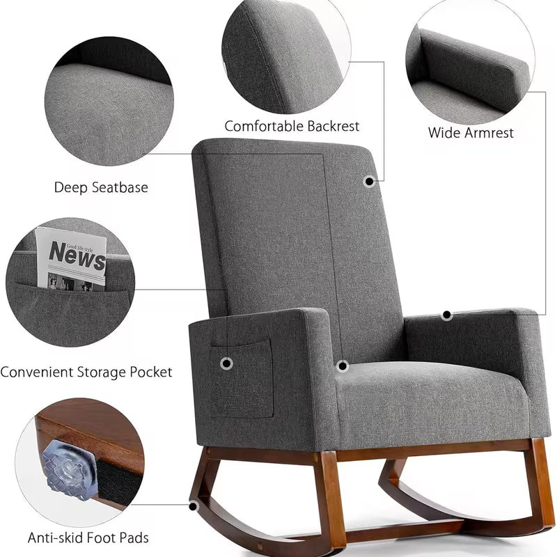 The Sienna Wooden Rocking Chair